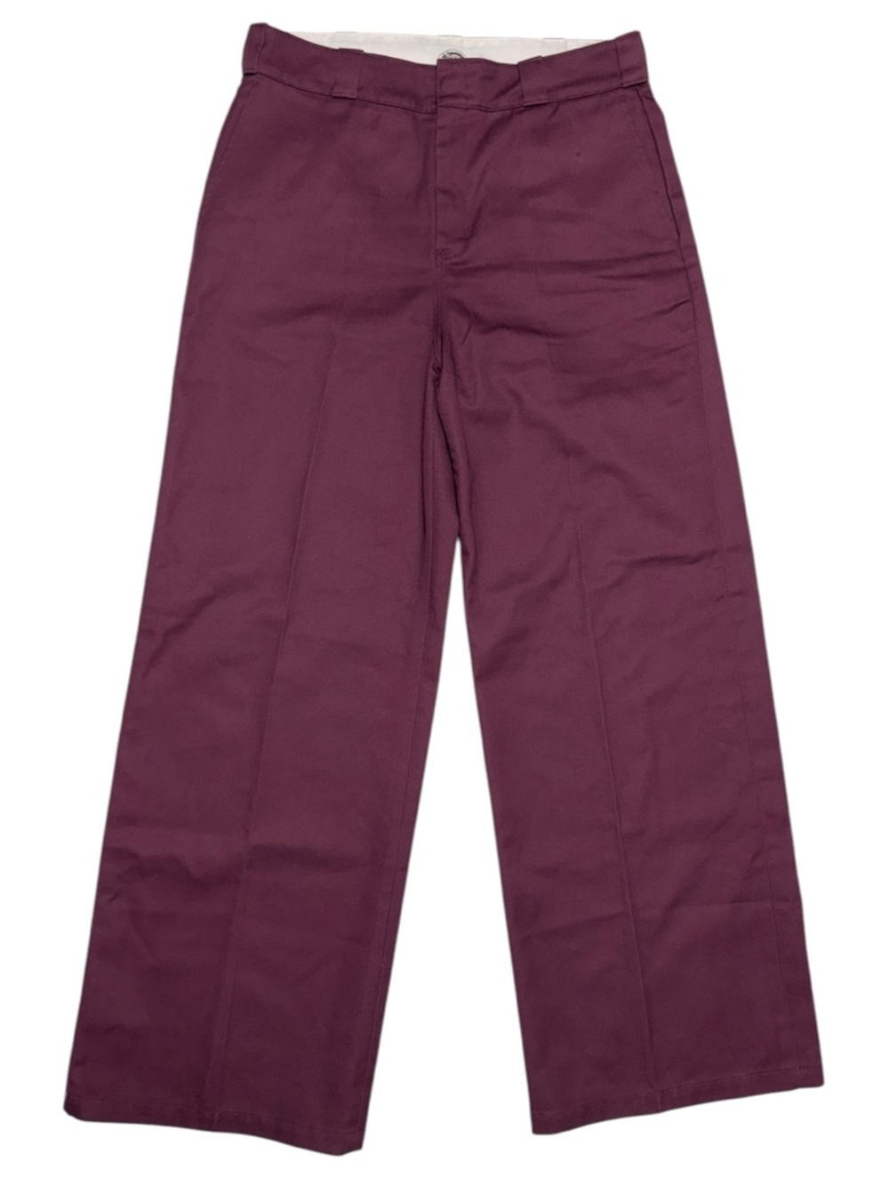 Dickies Burgundy Straight Leg Work Pants High Rise Carpenter Style Uniform Pants